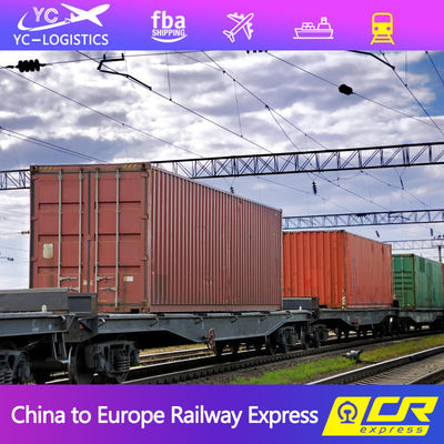 Treno che spedisce lo spedizioniere di FBA dalla Cina in Germania Francia